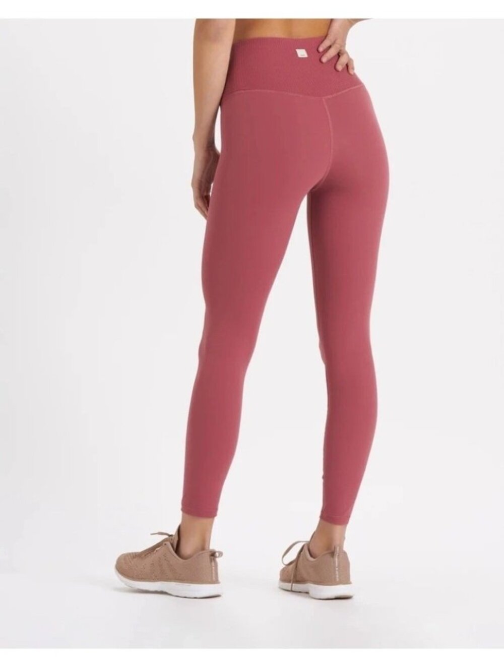 Vuori Rib Studio Legging Women's Size XS Pink Performance Yoga Athletic Workout